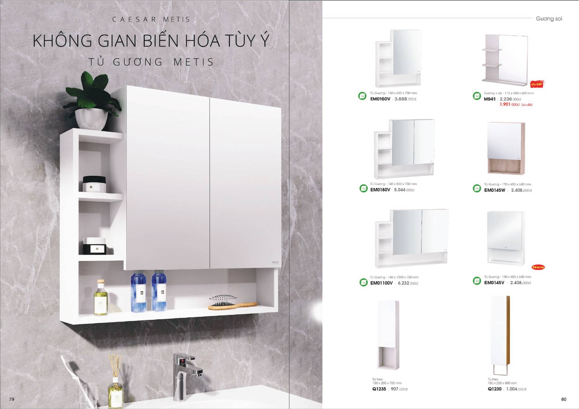Bảng giá và Catalogue Thiết bị vệ sinh CAESAR mới nhất 2024 / Page 41